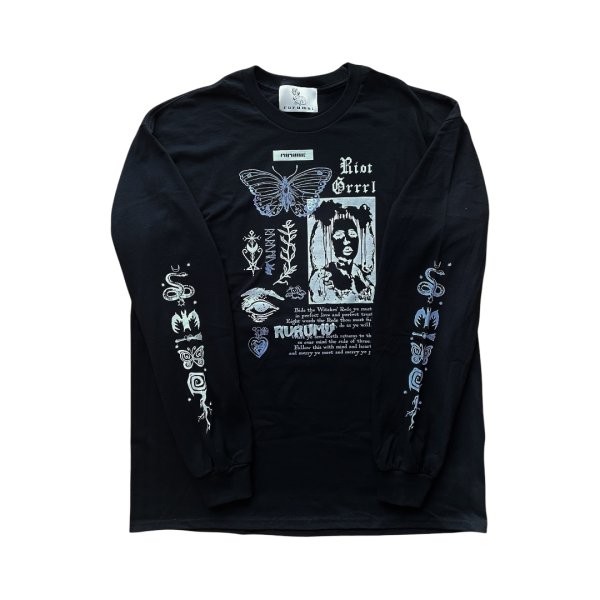 画像1: rurumu: 25SS　boys in the grrrls long sleeve　black (1)