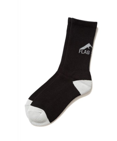 画像1: F-LAGSTUF-F "WF"LOGO SOX BLACK (1)