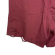 画像6: el conductorH　PD24MP01 COTTON DESTROYED SHORTS　MAROON (6)