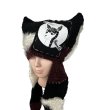 画像3: KIDILL 25AW　KL906 WHO KILLED BAMBI HAND KNIT BEANIE COLLABORATION WITH rurumu: ART WORK BY JAMIE REID　BLACK (3)