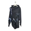 画像1: BASEMARK　24BF17 REMAKE RIBBON HOODIE　BLACK (1)