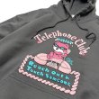 画像2: LABRAT　× foxy illustrations "Telephone Club" Hoodie　charcoal grey (2)