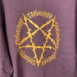 画像2: el conductorH　PD24AC04 PIGMENT DYE COTTON CREWNECK SWEATER 'PENTAGRAM　MAROON (2)