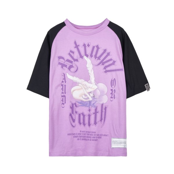 画像1: beauty:beast　bb-32101 S/S TEE (PRIMO)　BLACK×PURPLE (1)