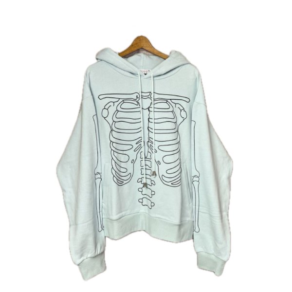 画像1: el conductorH COTTON HOODED SWEATER 'BONES(MINT)boys EXCLUSIYE (1)