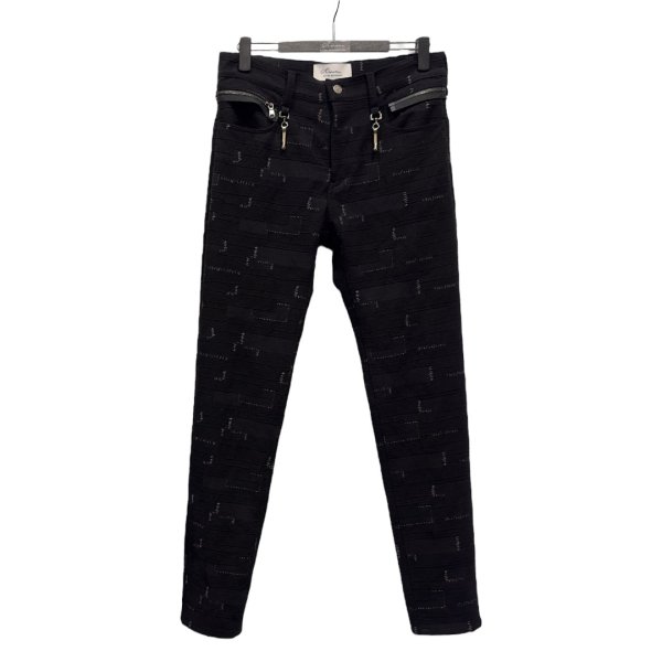 画像1: 【予約発売（2025年3月入荷予定）】Azuma.　25SH-PT-02 CRAST JACQUARD PANTS　BLACK (1)