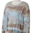 画像5: rurumu: 24AW rrm24AW-KN04 ribbon embroidery damaged mohair sweater　smoky blue (5)