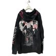 画像4: emary　Damaged Luv bite hoodie　BLACK WHITE (4)