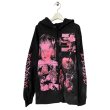 画像1: emary　Damaged Luv bite hoodie　BLACK PINK (1)