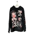 画像1: emary　Damaged Luv bite hoodie　BLACK WHITE (1)