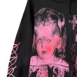 画像2: emary　Damaged Luv bite hoodie　BLACK PINK (2)