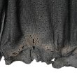 画像5: blank　BURNT DAMAGED LAME CARDIGAN 　BLACK (5)