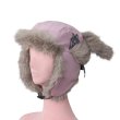 画像6: rurumu: 24AW rrm24AW-GS01 usa-mimi flight cap　pale pink (6)