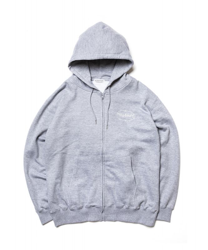 logo zip hoodie