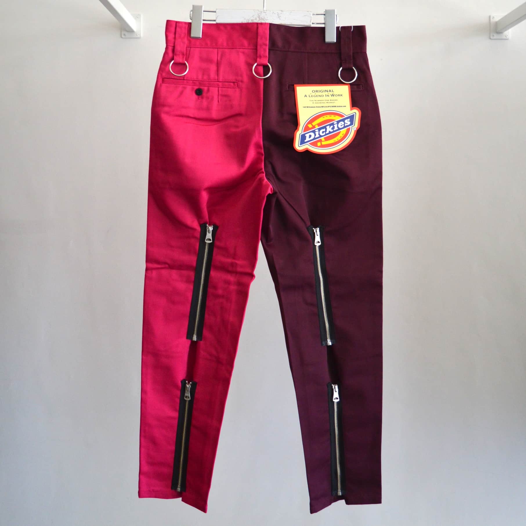 KIDILL 21S/S Bondage Pants Burgundy×Pink - boys in the band