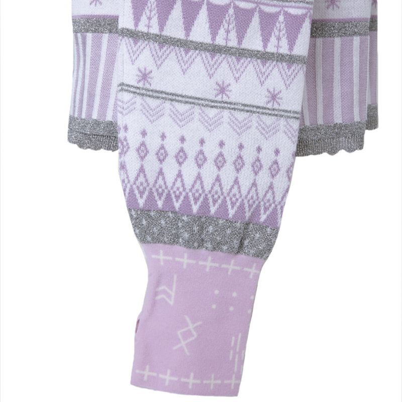 rurumu 21AW tribal tatto knit tops lilac-