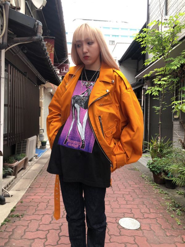 KIDILL 21S/S Riders Jacket ORANGE - boys in the band