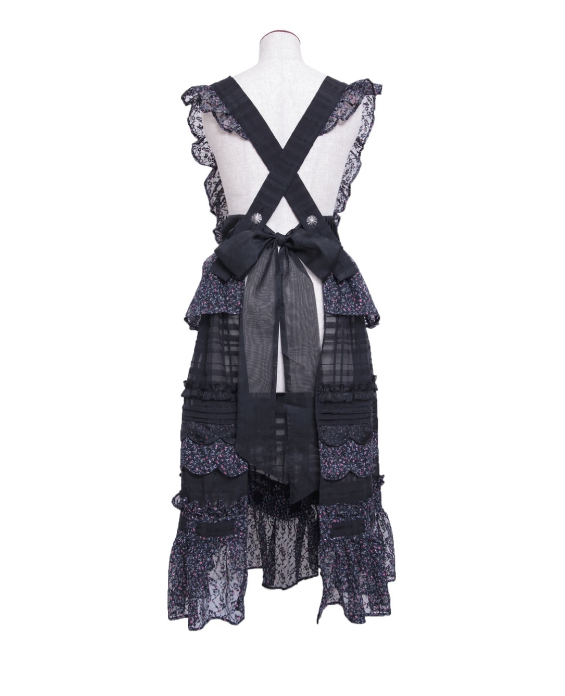 rurumu: flower jacquard knit harness-